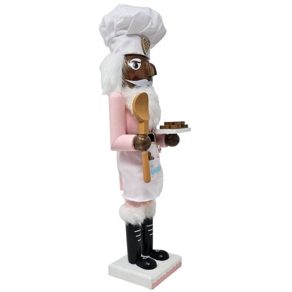 Ethnic Gingerbread Baker 15" Wood Nutcracker, Christmas Decor - Picture 2 of 5